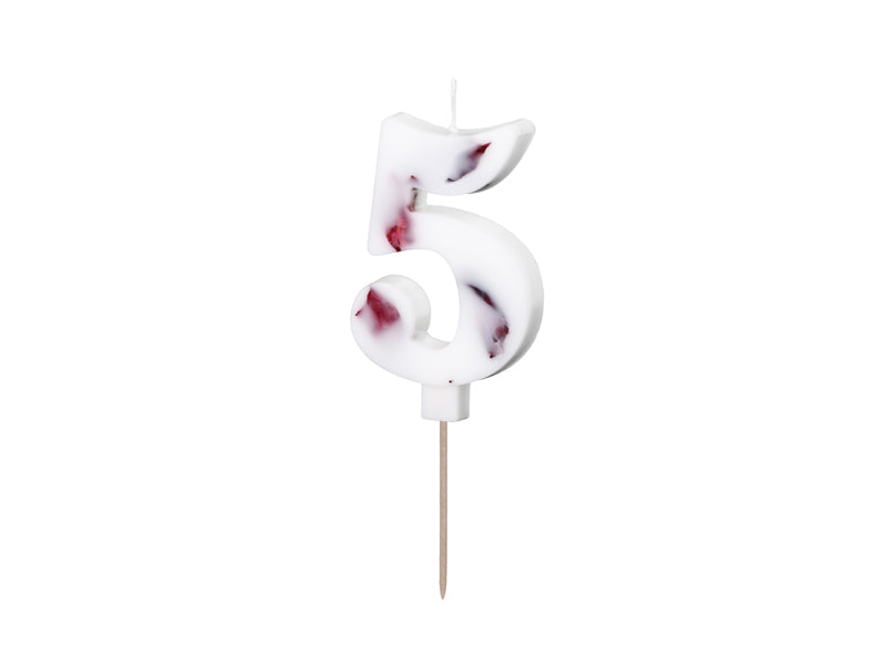 Flower Petal Numbered Candles