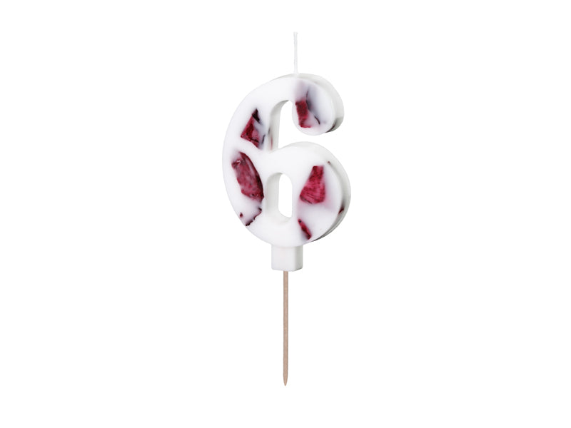 Flower Petal Numbered Candles