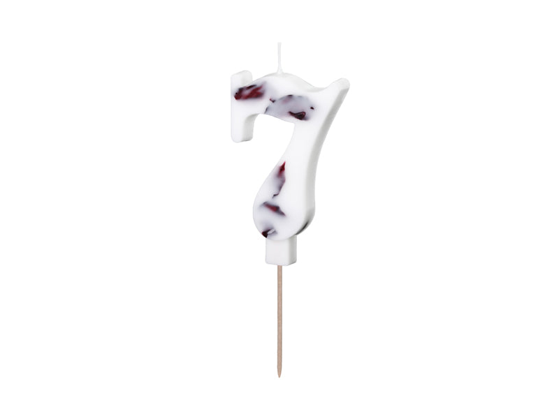 Flower Petal Numbered Candles