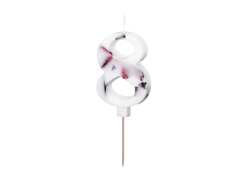 Flower Petal Numbered Candles