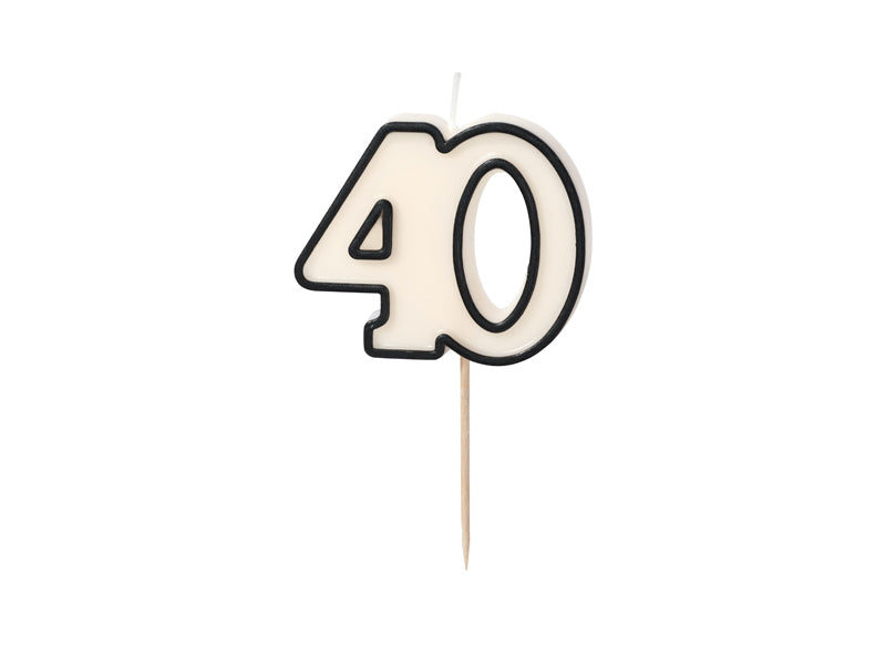 40th Birthday Candle