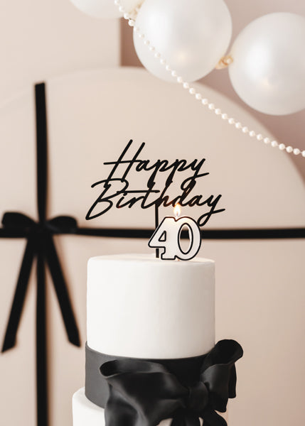40th Birthday Candle
