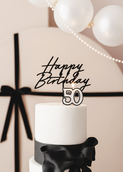 50th Birthday Candle