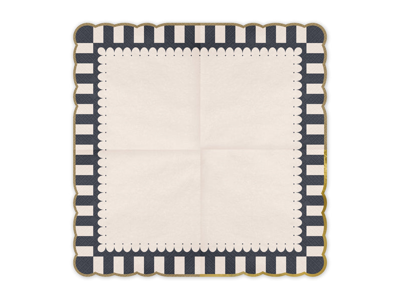 Napkins with Gold Edge