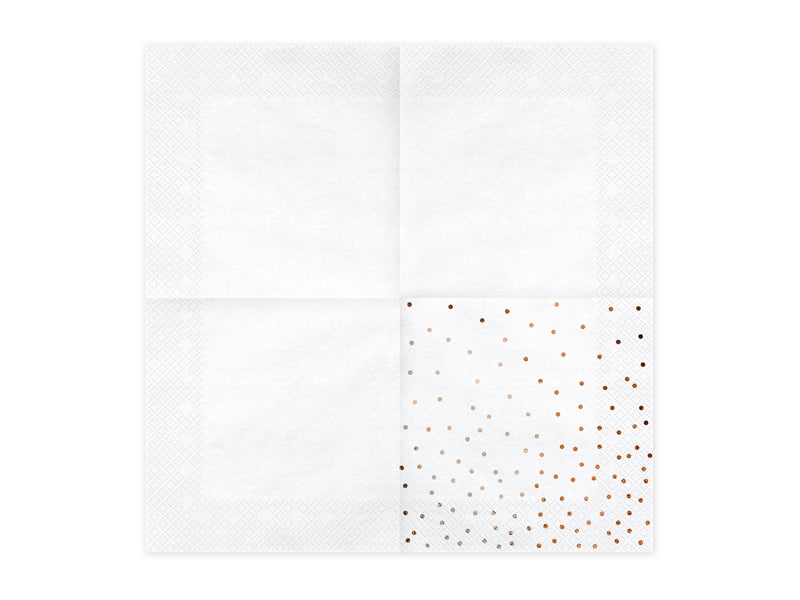Rose Gold Dots Napkins