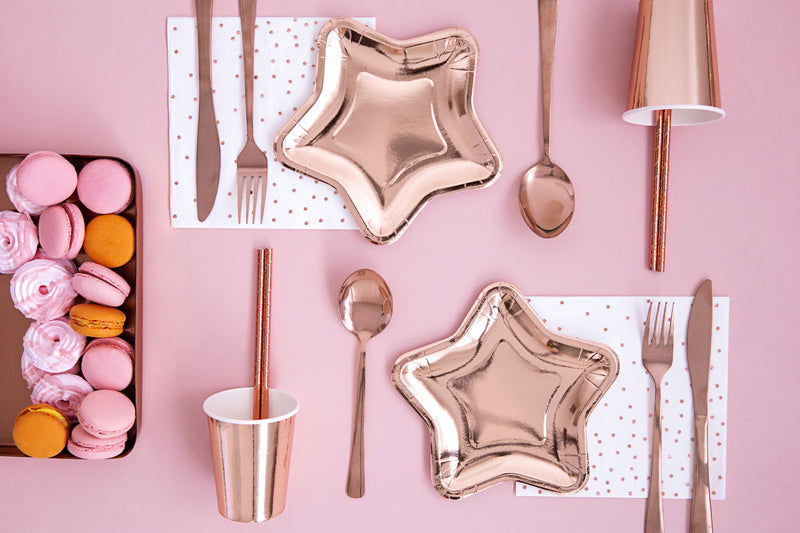 Rose Gold Dots Napkins