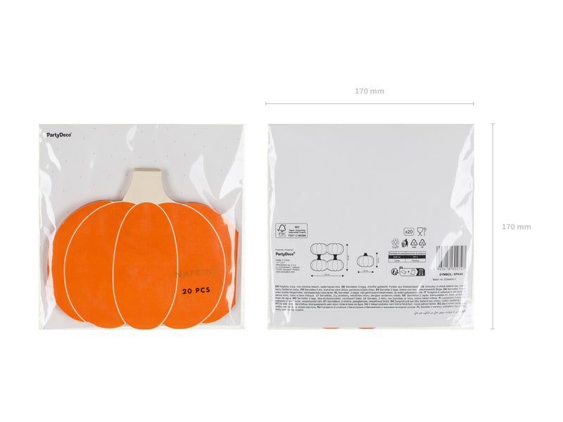 Napkins Pumpkin - orange