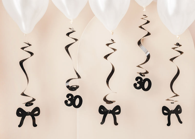 30th Birthday Swirl Decoration