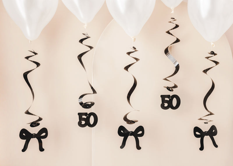 50th Birthday Swirl Decoration