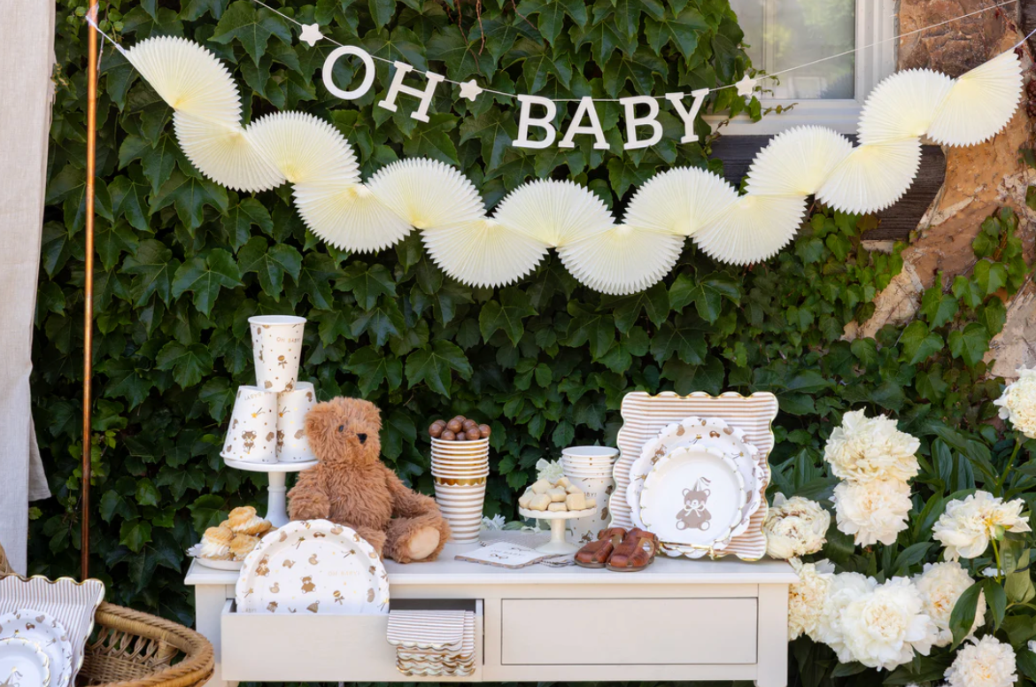 TEDDY BEAR BABY PATTERN PLATE