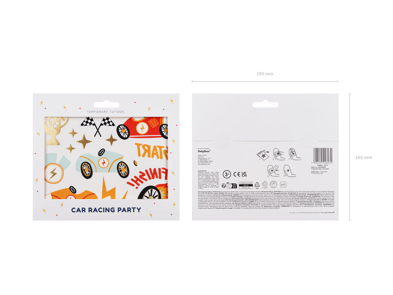 Temporary tattoos Cars - Assorted Colours