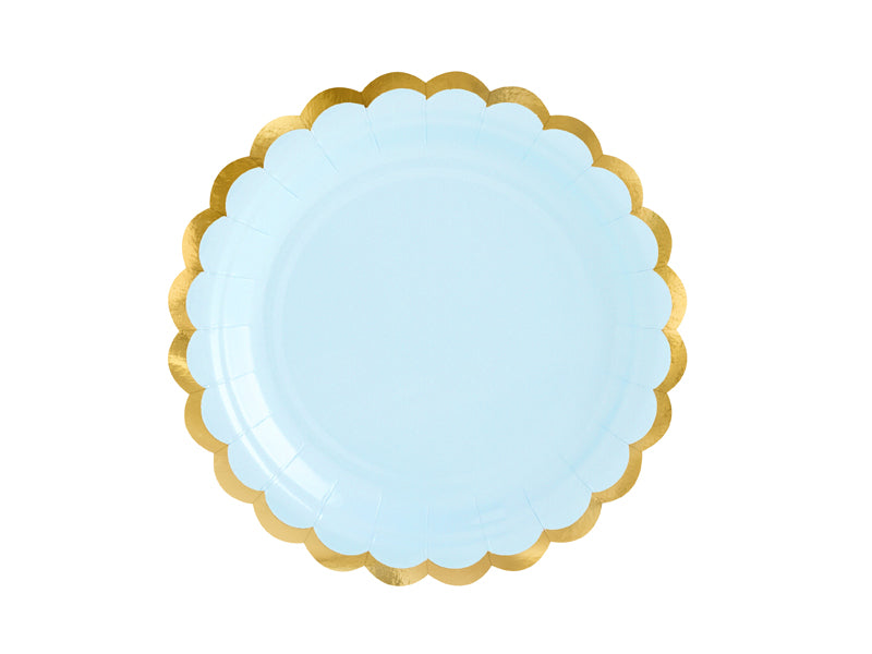Light Blue Paper Plates