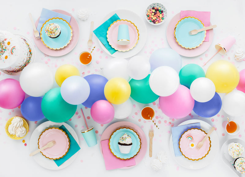 Light Blue Paper Plates