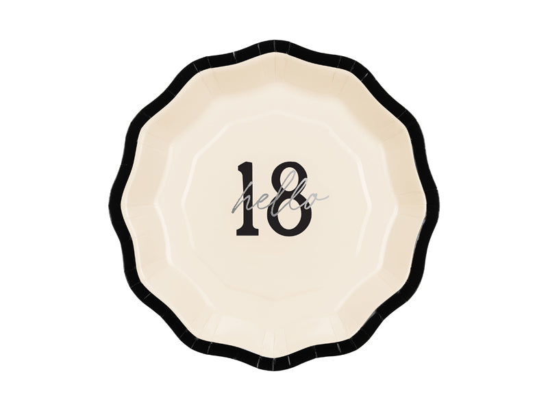 Bonjour 18 assiettes en carton