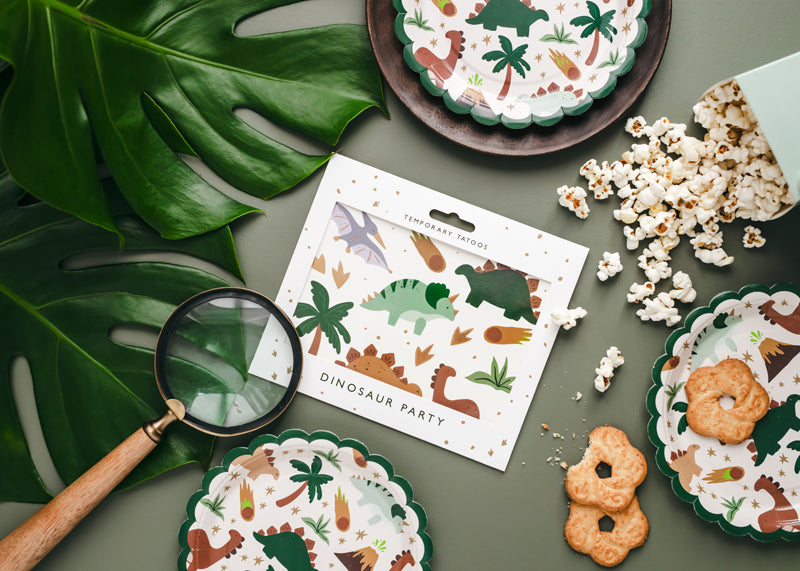 Assiettes en carton dinosaures