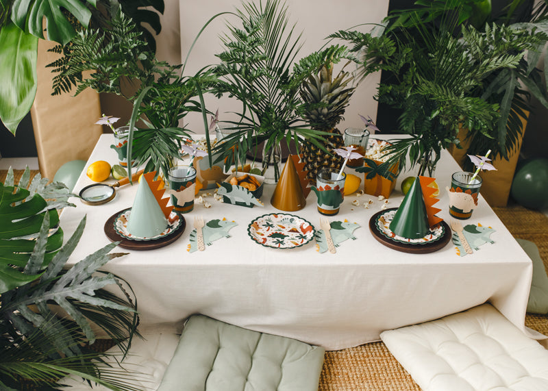 Assiettes en carton dinosaures