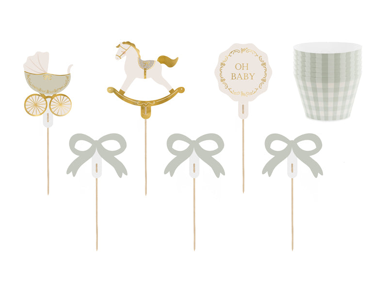 Oh Baby Muffin Set Toppers