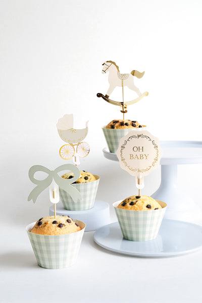 Oh Baby Muffin Set Toppers