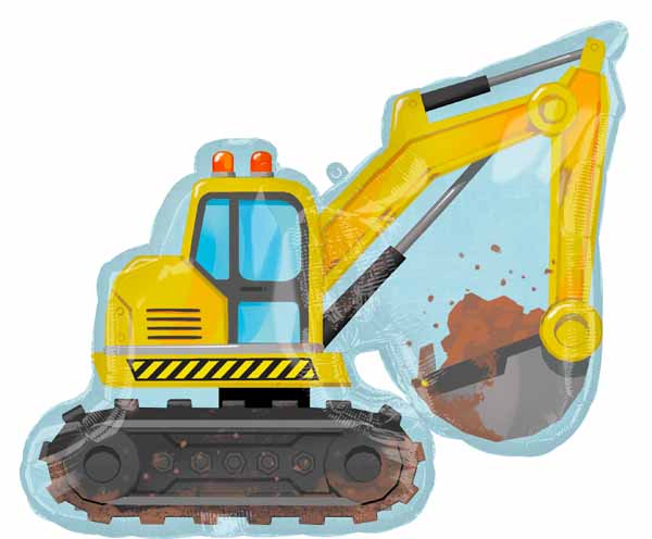 Excavator Supershape Balloon