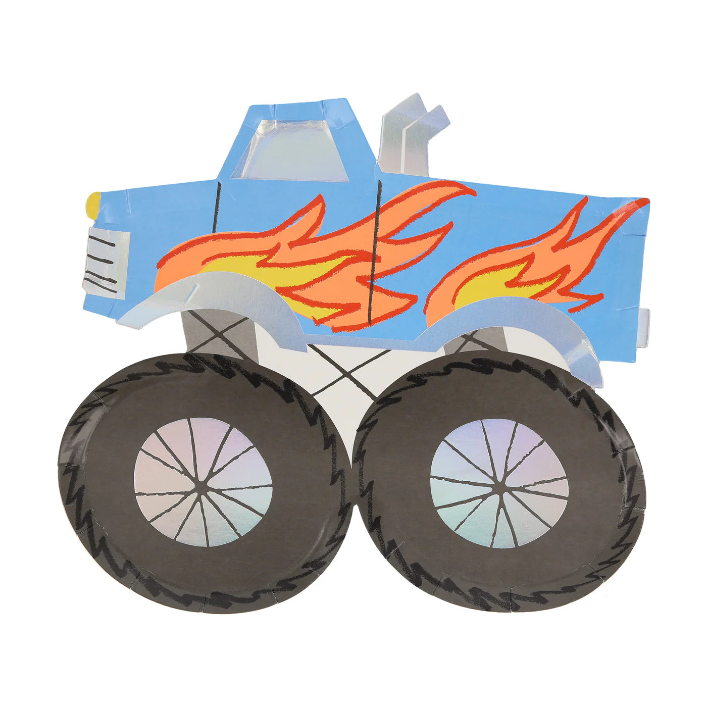 Monster Truck Shaped Plates by Meri Meri