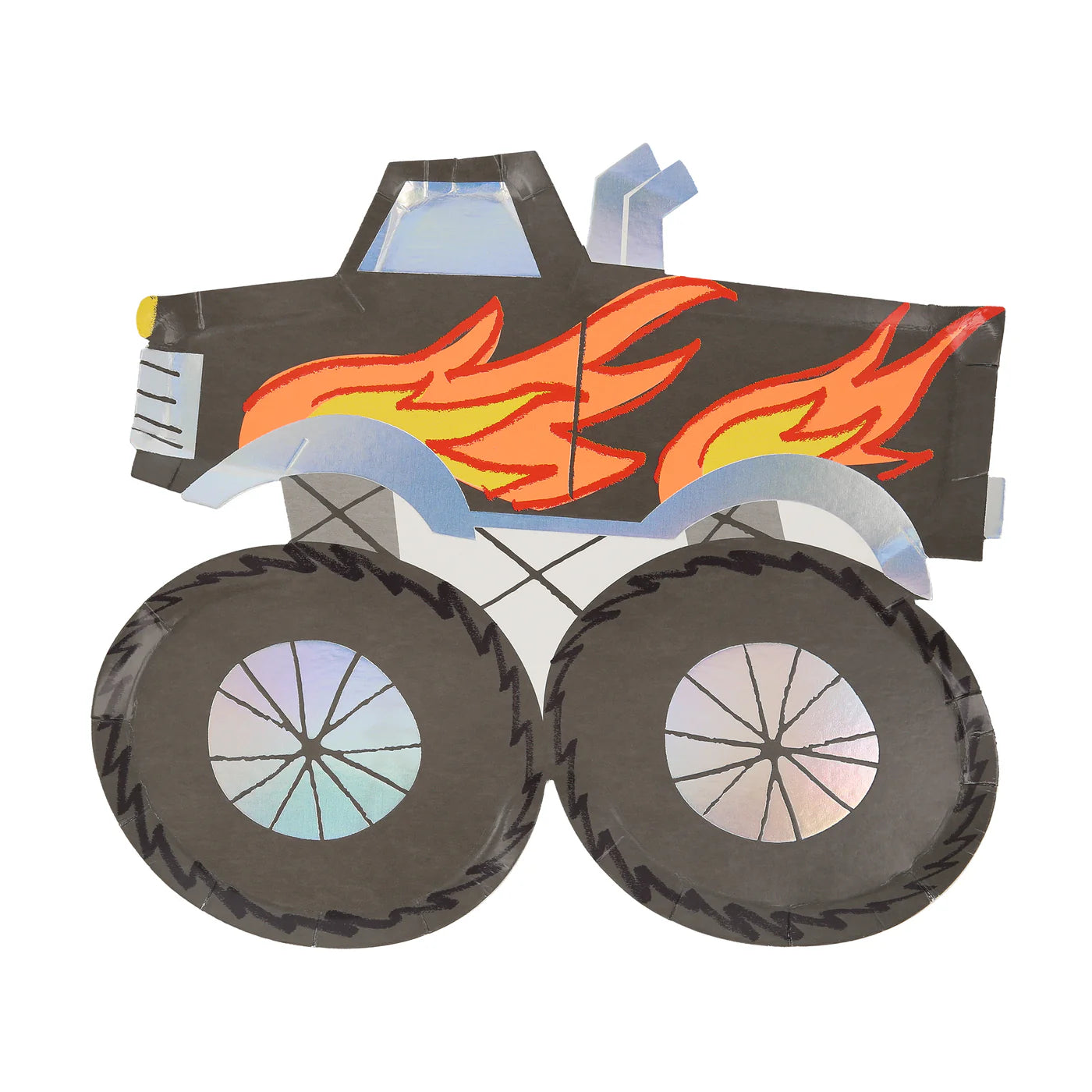Monster Truck Shaped Plates by Meri Meri