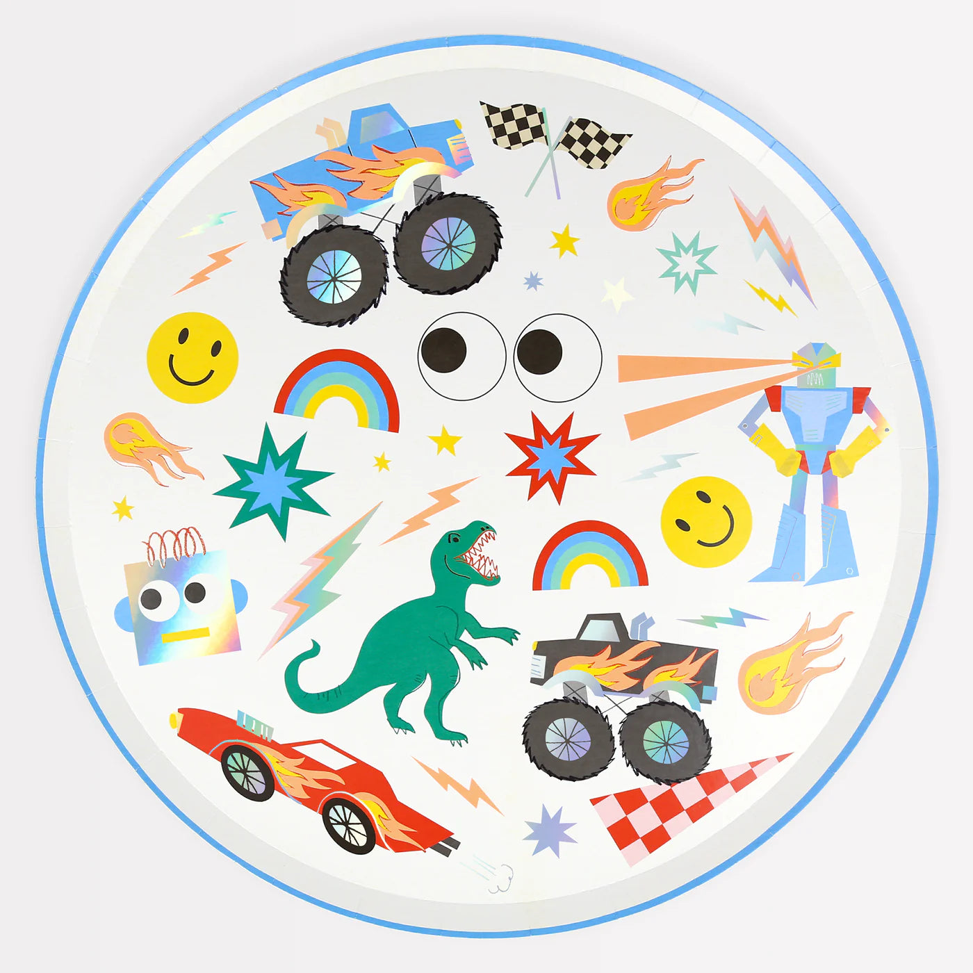 Monster Truck Dinner Plates by Meri Meri