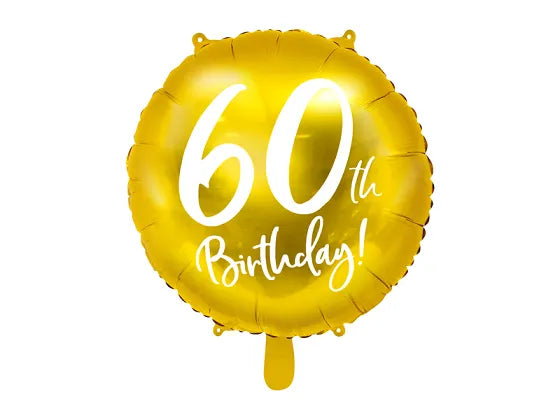 60th Birthday Gold Balloon