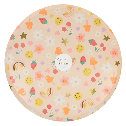 Happy Icons Dinner Plates by Meri Meri