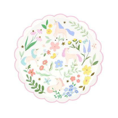 Meadow Unicorn Side Plates by Meri Meri