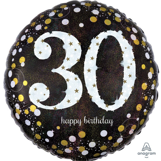 30th Birthday Black & Gold