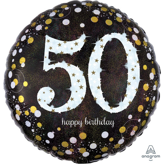 50th Birthday Black & Gold