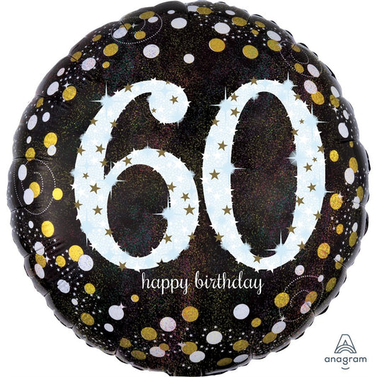 60th Birthday Black & Gold