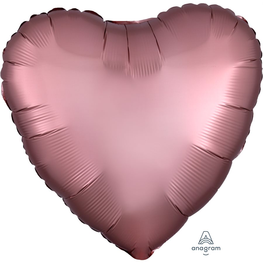 Satin Luxe Rose Gold Heart