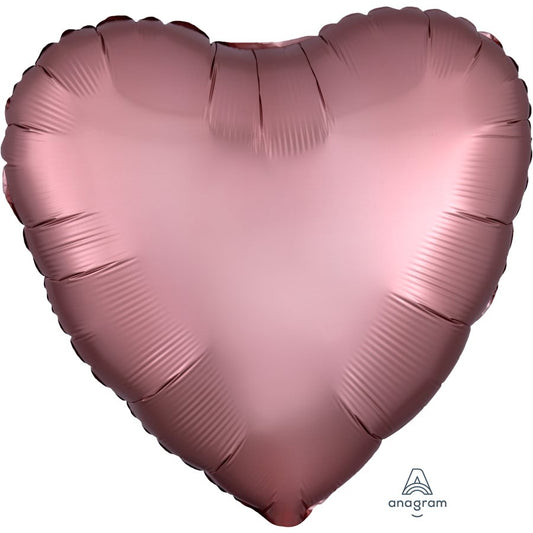 Satin Luxe Rose Gold Heart