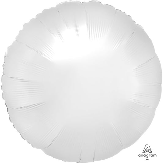 White Satin Luxe Standard 18" Balloon