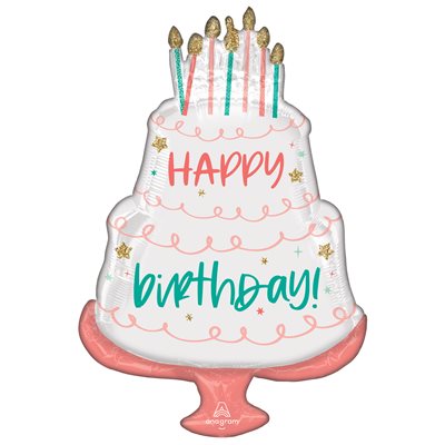 Happy Birthday Cake Balloon