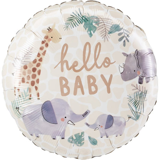 Hello Baby Jungle Balloon