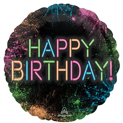 Happy Birthday Glow Balloon