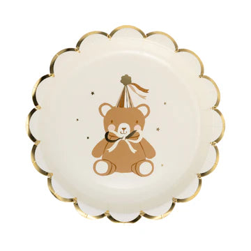 TEDDY BEAR BABY DESSERT PLATE