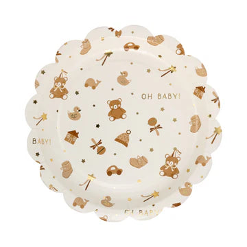 TEDDY BEAR BABY PATTERN PLATE