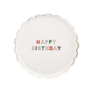 BLANC WHITE SIGNATURE HAPPY BIRTHDAY SMALL PLATES