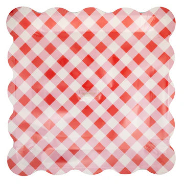 CHERRIES GINGHAM PLATE