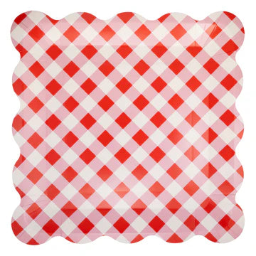 CHERRIES GINGHAM PLATE