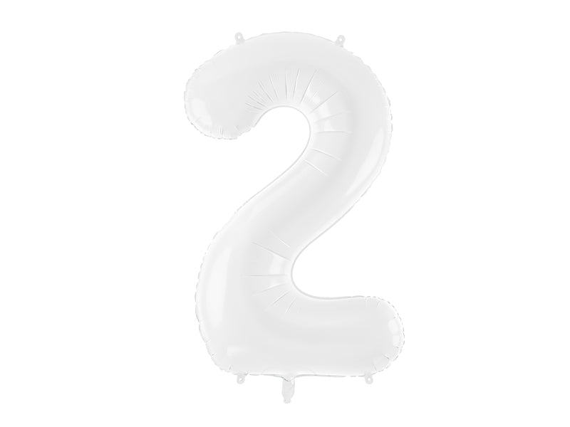 Number Balloon White