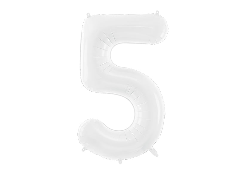 Number Balloon White