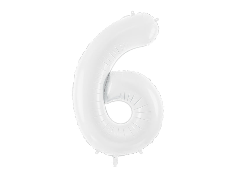 Number Balloon White