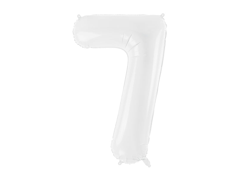 Number Balloon White