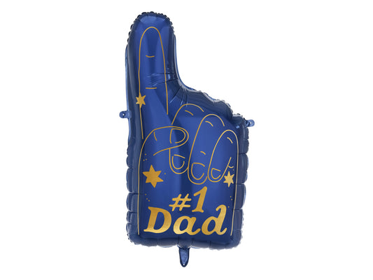 #1 Dad Foam Finger Foil Balloon