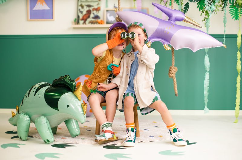 Triceratops Foil Balloon Green