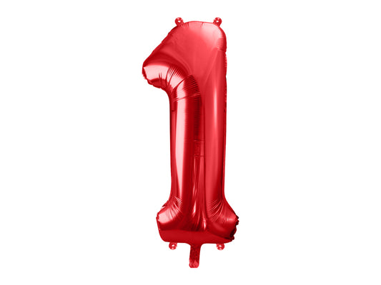 Number Balloon Red